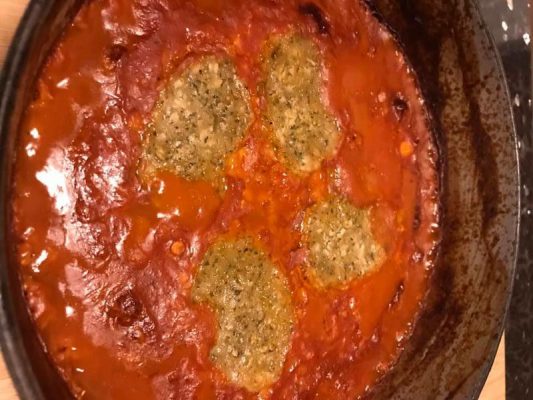 NOELLE'S LENTIL STEW & HERBY DUMPLINGS