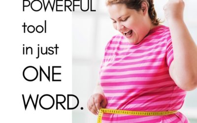 Change just 1 word for weight loss over 40